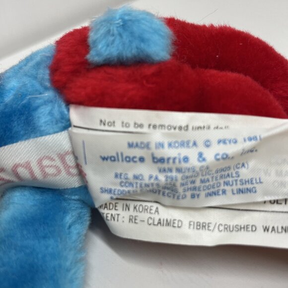 Vintage Smurfs Plush Lot Papa Cowboy Police Baby 1981–1983 Ganz Applause Peyo - Picture 9 of 16